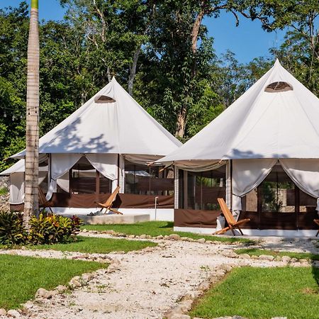 Hotel Xakluum Eco Glampings Puerto Morelos Exterior foto