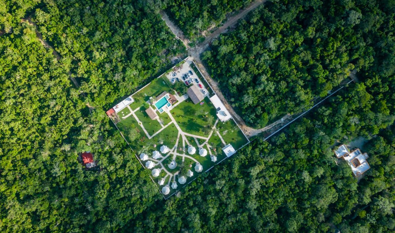Hotel Xakluum Eco Glampings Puerto Morelos Exterior foto