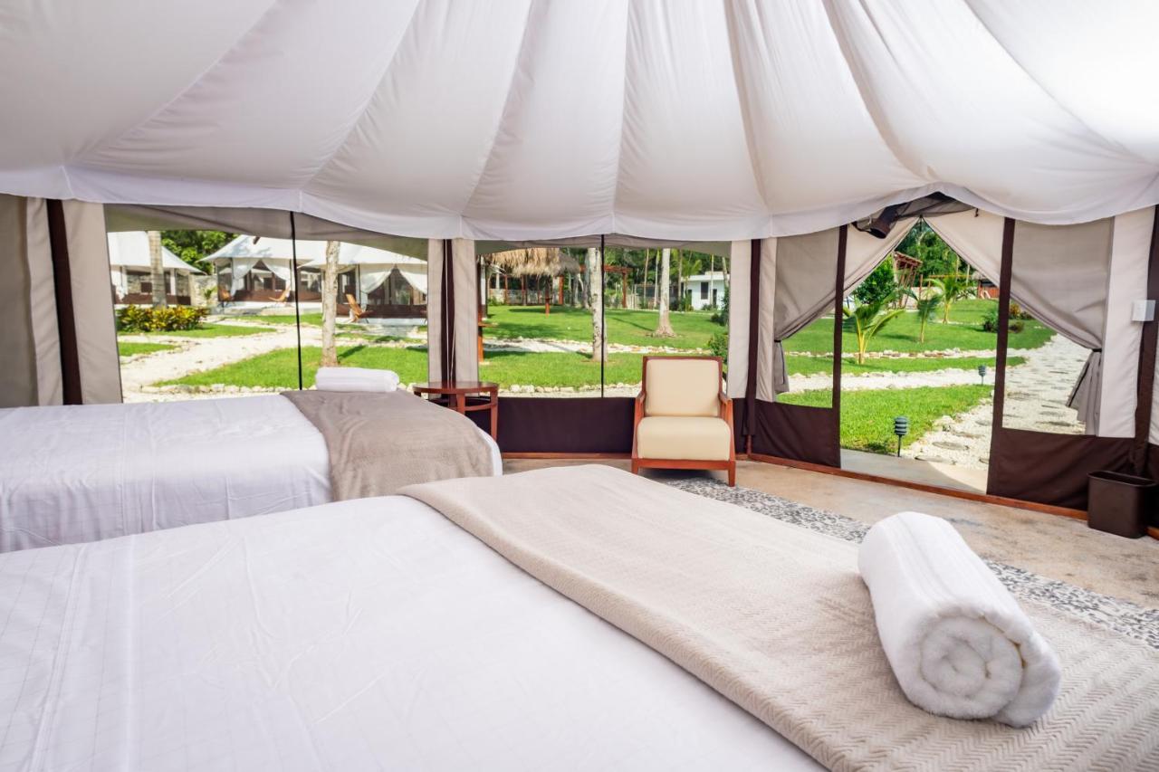 Hotel Xakluum Eco Glampings Puerto Morelos Exterior foto