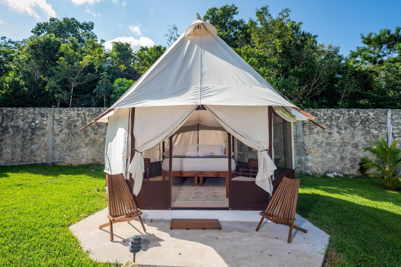 Hotel Xakluum Eco Glampings Puerto Morelos Exterior foto