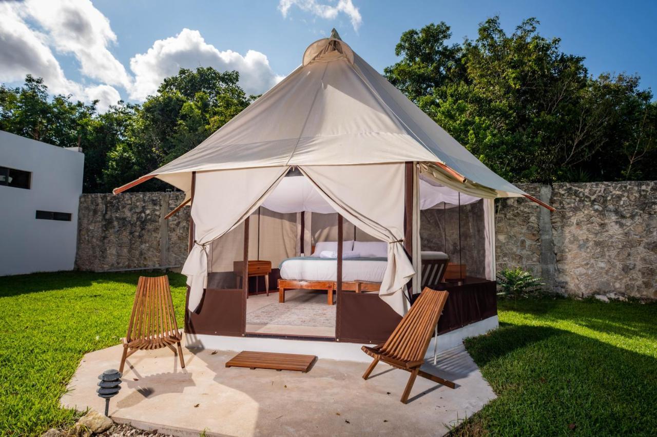 Hotel Xakluum Eco Glampings Puerto Morelos Exterior foto