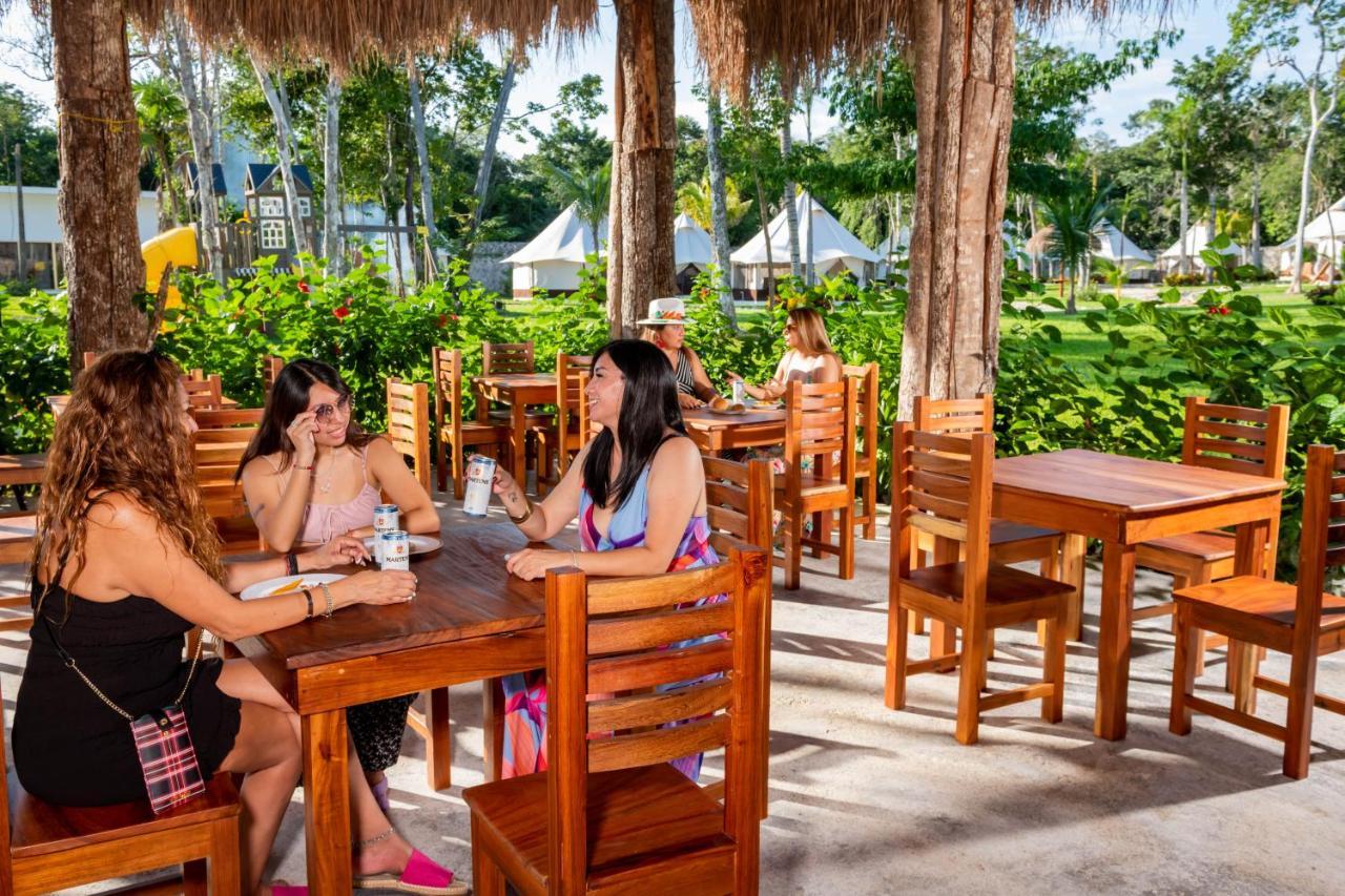 Hotel Xakluum Eco Glampings Puerto Morelos Exterior foto