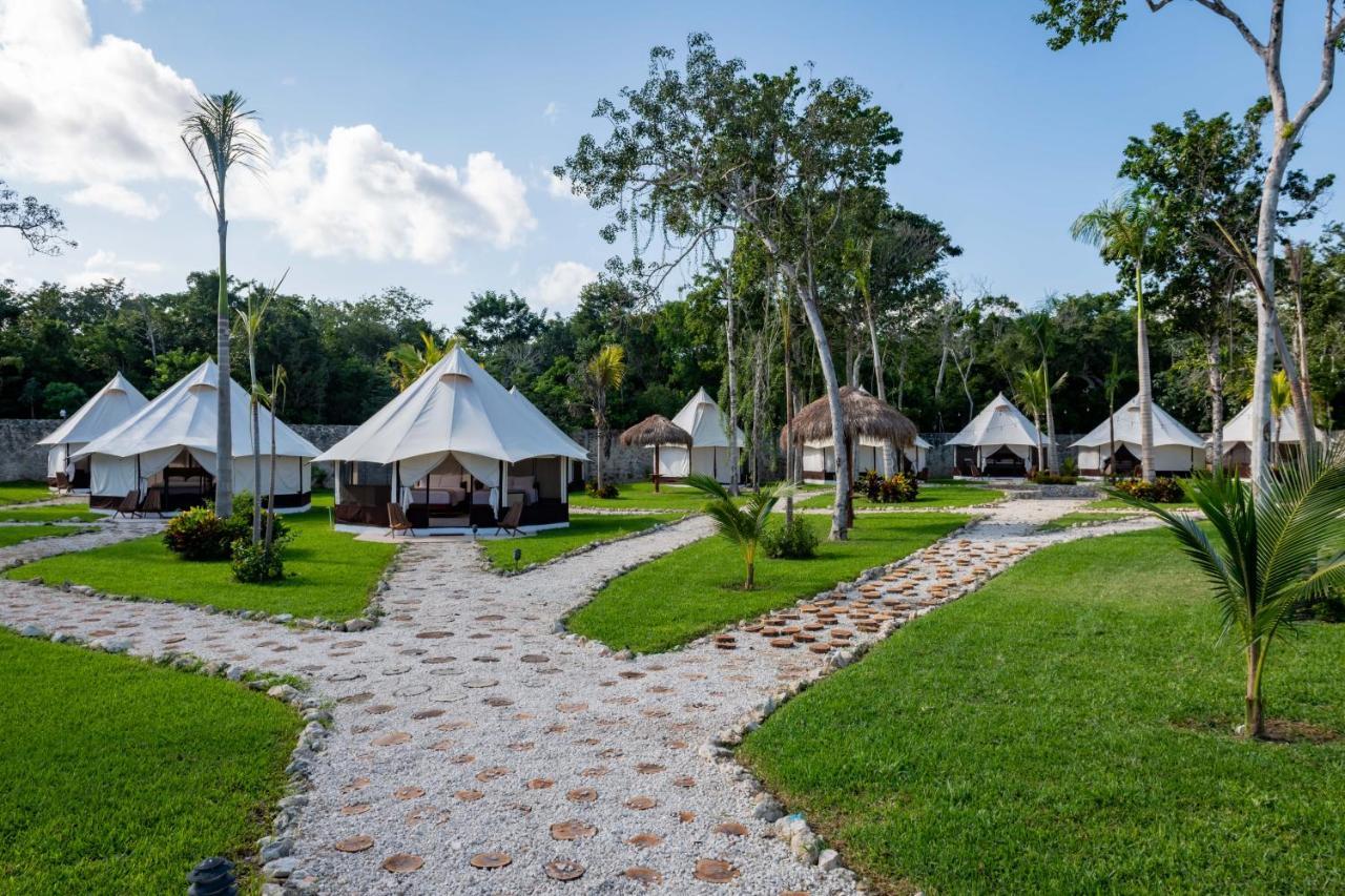Hotel Xakluum Eco Glampings Puerto Morelos Exterior foto