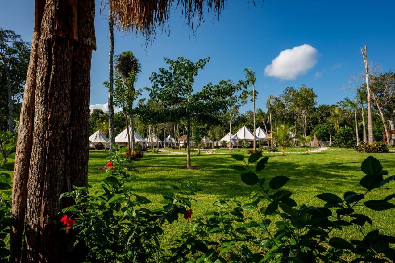 Hotel Xakluum Eco Glampings Puerto Morelos Exterior foto