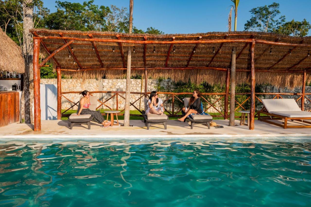 Hotel Xakluum Eco Glampings Puerto Morelos Exterior foto