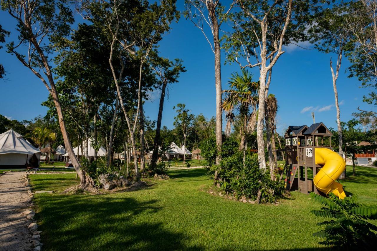 Hotel Xakluum Eco Glampings Puerto Morelos Exterior foto