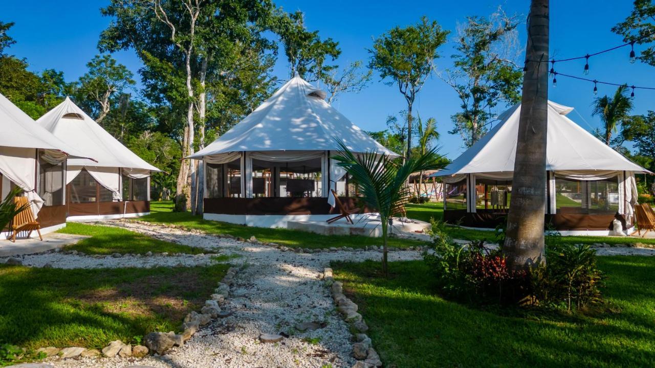 Hotel Xakluum Eco Glampings Puerto Morelos Exterior foto