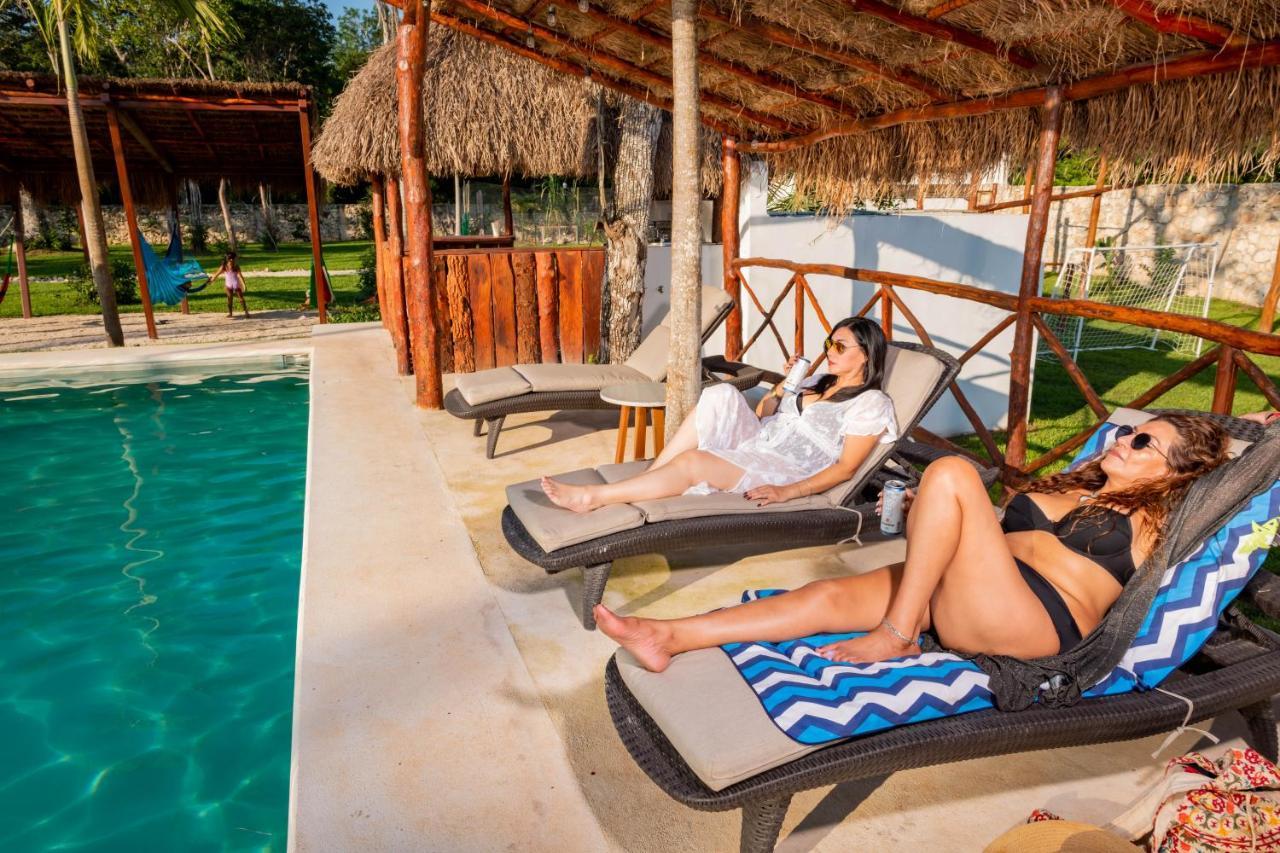 Hotel Xakluum Eco Glampings Puerto Morelos Exterior foto