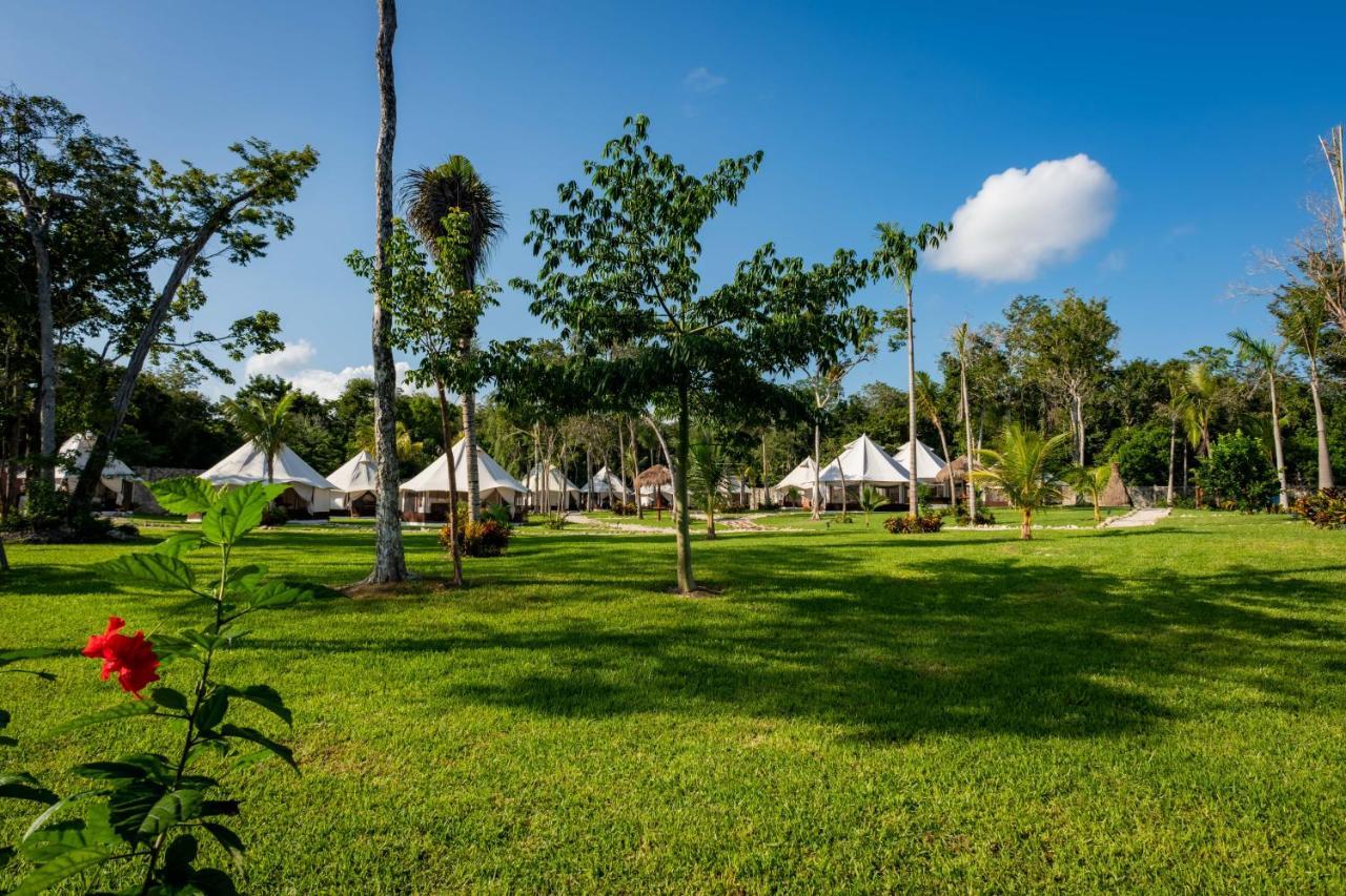 Hotel Xakluum Eco Glampings Puerto Morelos Exterior foto