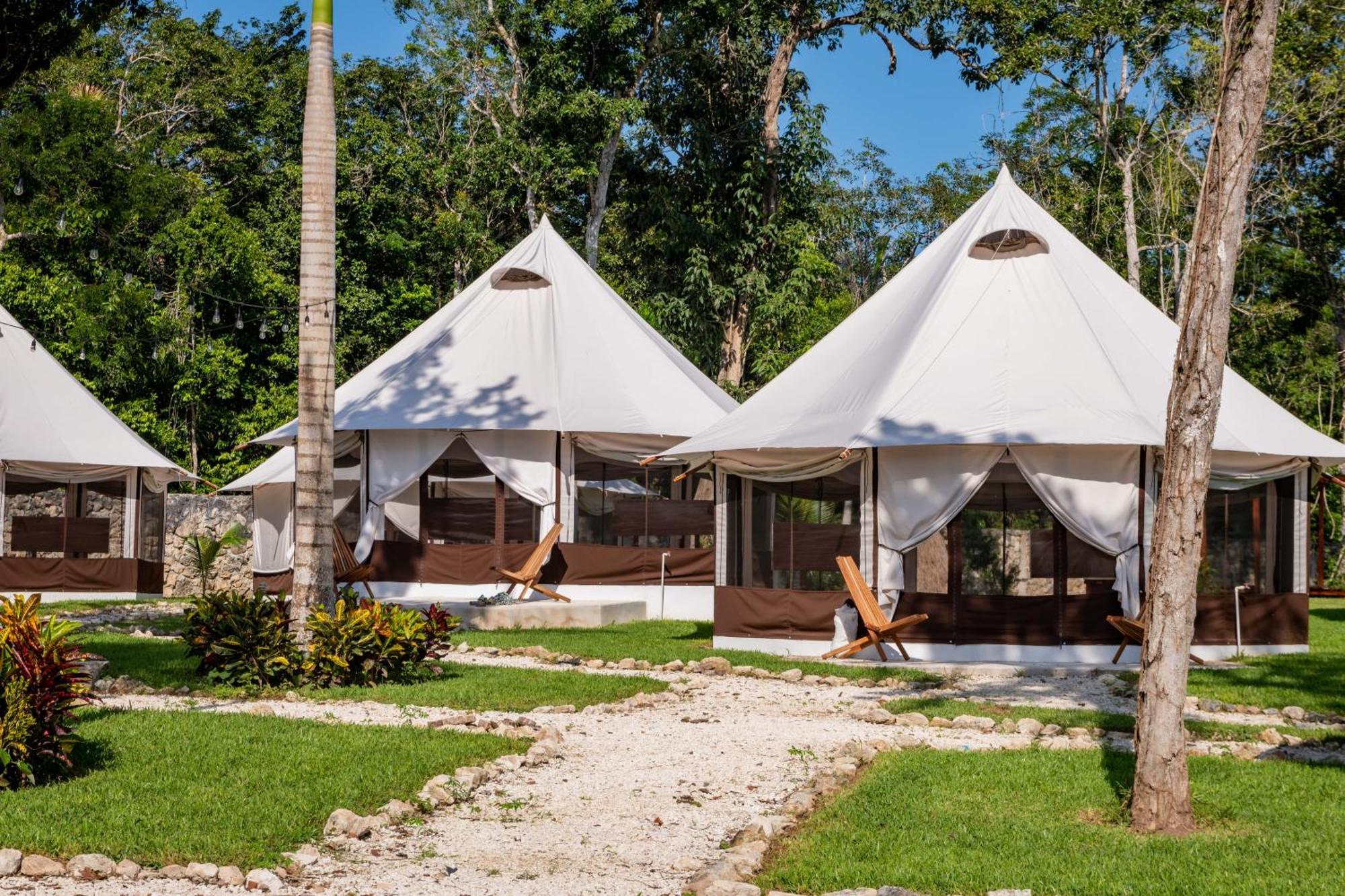 Hotel Xakluum Eco Glampings Puerto Morelos Exterior foto